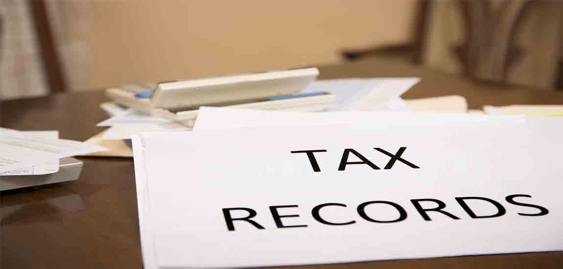 Storing books and tax receipts
